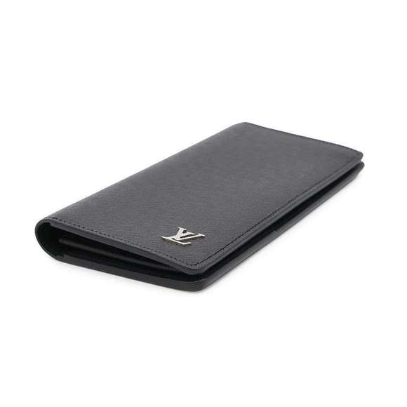 Louis Vuitton Wallet Taiga Brazza Long Portefeuille Black - Picture 2 of 8